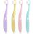 baby toothbrush soft nano toothbrush toothbrush children for 1-6 years soft toothbrush with tongue cleaner 4 pack (pink 4)