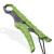 SNAIL TRAIL 7.5''/9'' Floating Fish Gripper, Fishing Grabber, Catfish Mouth Pliers, Caught Bass Holder, Digital Scale Hook Clamp, Saltwater Lip Grip Tool with Lanyard, Gifts for Men 9-Inch D: Green-Gray