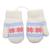 0-2Y Kids Thicken Soft Thermal Hanging Neck Gloves Winter Warm Cute Small Snowflake Dsign Mittens Full Finger Gloves with String for Baby Infant Children Toddler Girls Boys White