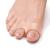 Welnove Pack of 12 Bunion Corrector Toe Separators with 2 Loops Big Toe Spacer Suitable for Bunion and Overlapping Toe (Beige) Beige (Pack of 12)