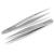Professional set of plucking tweezers pointed tweezers 2-piece splinter tweezers made of stainless steel