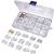 Mesee 150 pairs glasses nose pads set glasses repair set nose pads screw system glasses pads click system 15 sizes soft pvc nose pads slide -resistant nasal pads for glasses sunglasses glasses