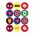 35 x Pre Cut Super Hero Cake Cupcake Toppers/Decorations Edible Wafer Paper