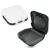 SQHY 2 Pack Hearing Aid Cases (One Black and one White) Waterproof Hearing Aid Protection Storage Box Built in High Elastic Silicone Air Cushion Ball to Prevent The Hearing Aid from Broken