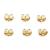 Orgrimmar 14K Gold Earring Backs Yellow Ear Locking for Stud Ear Rings (3 Pairs)
