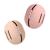 FERYES 2 PCS Makeup Sponge Holder - Silicone Beauty Blender Case Makeup Sponge Holder for Travel 2 Pcs Khaki+Pink
