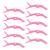 ZEVONDA 10Pcs Crocodile Clips Hair Barrettes - Professional Women Girl Crocodile Hair Sectioning Clips Styling Hair Clips Clamp with Nonslip Grip and Wide Teeth Pink Pink(10PCS)