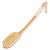 Saunnihen back brush body brush shower 44.5cm wood bathing brush with long stem shower brush natural bristles long dry brush for peeling removal of dead skin cellulite