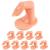 Practice Finger Nail Art Practice Finger Plastic Fake Fingers with Nails for Hand Nail Art Training Display Decoration Tools (10 Pcs)