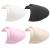 4 Pairs Set-in Shoulder Pads Sewing Sponge Shoulder Pad Thin Shoulder Enhancer for Round Shoulders Women Blazer T-Shirt Dresses Sewing Accessories (Black + White+ Pink+ Skin)