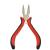 Hair Extensions Pliers 3-Hole Hair Pliers for Micro Nano Ring Hair Extensions Opener and Removal Red 3-hole
