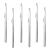 Pedicure Knife Tools Kits, Professional Stainless Steel Foot Scrubber Dead Skin Remover,6 Pcs Foot Scraper Knife to Remove Dead Skin Callus Knife Scraping Pedicure Tools for Men Women