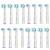 8 pieces Interspace and 8 pieces Ortho Care Essentials brush heads compatible with Oral B electric toothbrush