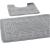 EDS non-slip bathing mat in the Greek style bathing meter set 2-part contains 1 bathing mat (50 x 80 cm) and a toilet rack (50 x 40 cm)-gray