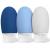 OPRET 3 pieces silicone travel bottles set 60ml leakproof refillable portable travel container for shampoo cream rinsing BPA-free and TSA-tested 3 pieces of blue series