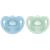 NUK Sensitive Pacifier | 0-6 months | 100% silicone for delicate skin | BPA-free | blue & green | 2 pieces Sensitive (0-6m) Green