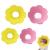 Zodors 4 pieces of the sore crane cats neck collar. Adjustable conical protective collar adjustable lightweight for recovery after an operation or wound in dogs and cats (red yellow)