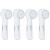 Oral B Compatible Replacement Brush Head Protection Cover Caps- 4 Pk   Keep Your Electric Toothbrush Heads Dust & Germ Free- Great for Travel & Everyday Use- Case Contributes to Sanitary Health 4 Count (Pack of 1)