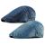 2 Pack Mens Denim Cotton Newsboy Cap Ivy Gatsby Driving Hunting Cabbie Hats 2 Pack-a