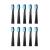 10 Pack Toothbrush Replacement Heads Compatible with Fairywill FW-507/508/551/917/959, Gloridea, Sboly, WOVIDA, YUNCHI Sonic Electric Toothbrushes - Black 10-black