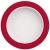 Ornamin Plate with Sloped Base 20 cm Red Melamine (model 902) | eating aid melamine non-slip plate plate guard
