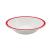 NRS Healthcare Red Rimmed Bowl