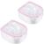 2 Pieces Nail Soaking Bowl Nail Spa Bowl Nail Art Remover Soak Soaker Treatment Bowl Used for Manicure Spa Tool (Pink)