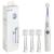 Brilliant Lumi 360 Round Head Travel Sonic Electric Toothbrush for Adults - Tooth Brush with LED Microfiber Bristles Gentle Sonic Technology for a Smile  Vibrating Toothbrush  4 Brush Heads 5 Piece Set