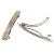 Chenkou Craft 40pcs Silver Metal French Barrette Hair Clips DIY Craft (2 3/8")