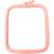 Nurge Pink Plastic Square Embroidery Hoops  Cross Stich Hoop  Punch Needle Hoop (Medium)