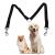 Double Dog Lead Jagowa Adjustable Dog Lead Splitter Dog Leash Coupler for Walking 2 Small and Medium Dogs Black