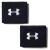 Under Armour Men's 3-inch Performance Wristband 2-Pack One Size Black (001)/White
