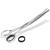 Dog hair scissors fur scissors CURVED with MICRO TOOTHING