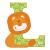 Sevi 83012 Tier wooden letters l lion approx. 10 cm door letters for children's room ABC learning toys made of wood educational toys for children from 3 years letter animals orange/green/yellow