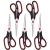 Scissors, Multipurpose office Scissors ,8.5 Inch Ultra Sharp Shears, Comfort-Grip Handles Household scissors,Sturdy Sharp Craft Supplies - Pack of 5, Right/Left Hande