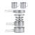BeGrit Backpacking Camping Cookware Mini Picnic Camping Cooking Mess Kit with Pot and Pan Set for Hiking 8pcs