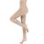 Blahhey XL Compression Pantyhose for Women & Men, Footless Compression Stockings,  15-20 mmHg Support, Beige. Beige X-Large