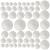 50 Pack Craft Foam Balls 5 Sizes(1-2.4 Inches) White Polystyrene Smooth Round Balls Foam Balls for Arts and Crafts Christmas DIY Craft for Home Supplies School Craft Project and Holiday Party 5Sizes 50pcs