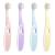 Laokai 4 pieces baby toothbrush extra soft toothbrush with 10 000 extra soft bristles nano toothbrush toothbrush children for 1-6 years