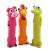 Chiwava 3 pieces 9 inch latex with squeaker dog toys long animal puppy squeaky interactive play sorted color different colors 3 pieces