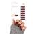 Fairy Nail self-adhesive nail foils manicure nail wraps nail stickers 16 nail polish strips (dark red) Bordeaux