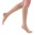 JOBST Relief 15-20 mmHg Compression Stockings, Knee High, Open Toe, Large, Beige Beige Large (1 Pair)