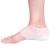 FOOTINSOLE.COM 1 Inch Height Increase Gel Sleeves - Silicone Heel Socks - Invisible Heel Protector (With Holes  1 Pair) 1 Pair - Holes