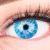 Colored blue white walker contact lenses Ice Blue Anime Cosplay Lenses Without strength - strongly covering and intensive colors with free contact lens containers for Halloween carnival