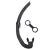 SACBOLA Silicone Snorkel for Diving, Free Diving and Diving Fishing and Underwater Hockey or Snorkeling BLACK