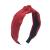 MHDGG 1Pcs Satin Knotted Headbands for Women Turban Headbands for Women Wide Headbands for Women Solid Colors Hair Knotted Hair Band for Women Headwear Red