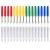 Blulu Seam Ripper Stitch Thread Unpicker with Plastic Handle and Cover for Sewing and Crafting  Assorted Colors (16 Pieces)