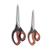 LIVINGO 2 Pack Premium Tailor Scissors Heavy Duty Multi-Purpose Titanium Coating Forged Stainless Steel Sewing Fabric Leather Dressmaking Comfort Grip Shears Professional Crafting (8.5+9.5INCH)