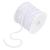PH PandaHall 100 Yards 6mm Flat Sequin Strip White Spangle Sequins Paillette Trim Spool String Sequin Beads for Jewelry Making and Costume Accessories White 6mm