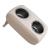 Wise Pontoon Double Drink Holder with Stainless Steel Cup Holders Platinum / Mocha Java